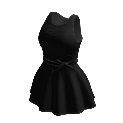 Cute Black Dress with Bow