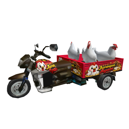 Chicken Seller Motorcycle