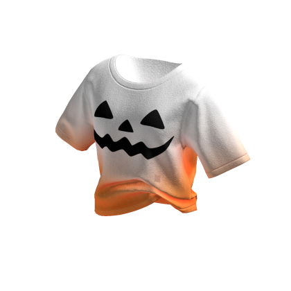 ✨ Y2K Halloween Preppy White Orange Fall Comfy Tee