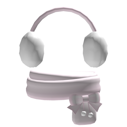 ♡ cute pink winter earmuffs + scarf