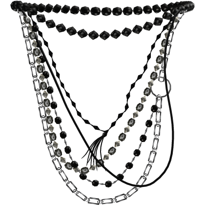 Silver Bead Necklace Set