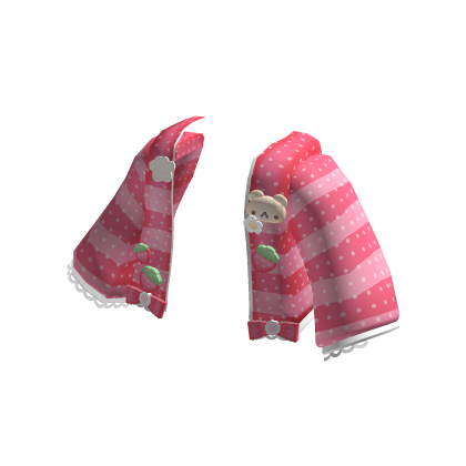 Cute Tan Bear Strawberry Decora Jacket