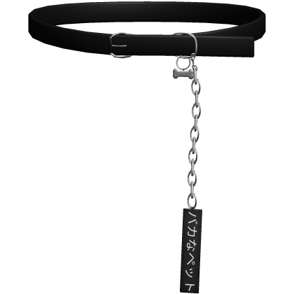 ( ⸝⸝´꒳`⸝⸝) cute dog collar with chain