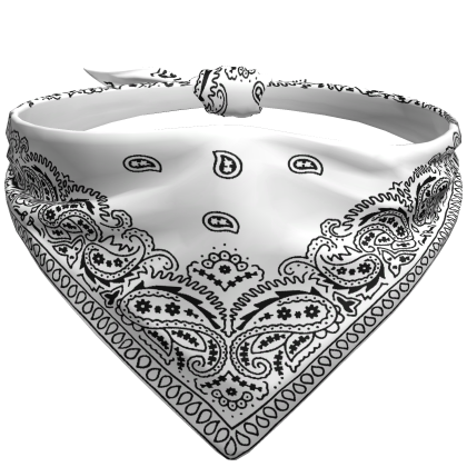 Bandana White Tied Face Mask Winter Biker Scarf