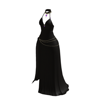 ♾️ Black majestic evening gown