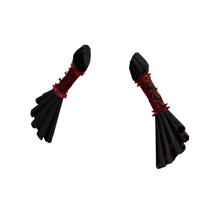Gothic Sleeves - Black and Red