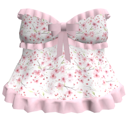 Pink Flower Ruffle Dress 3.0