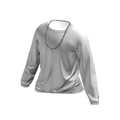 White T-Shirt w/ Chain