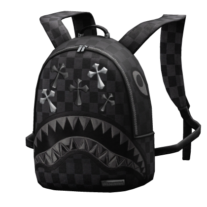 🖤(1.0) Black Sprayground Shark Backpack🖤