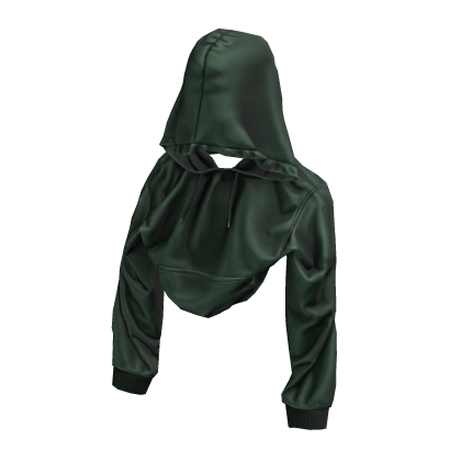 Green Hanging Hooded Sweater