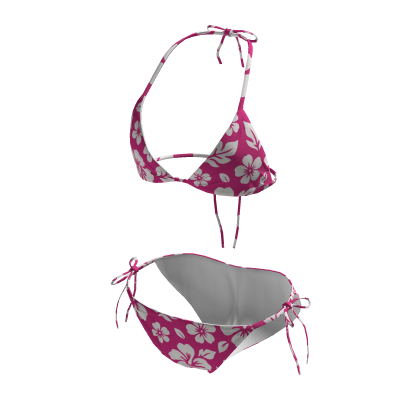 Pink Floral Bikini