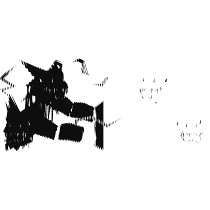 Glitch Animated Lightning Dragon Heads Black White