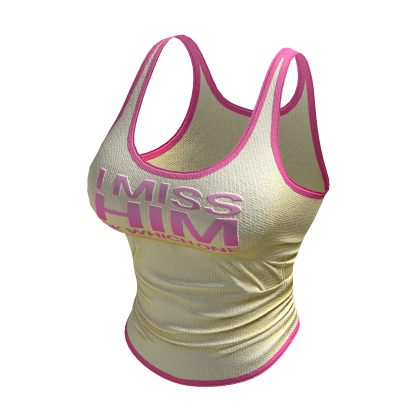 Y2K Pink & Yellow Graphic Tank Top