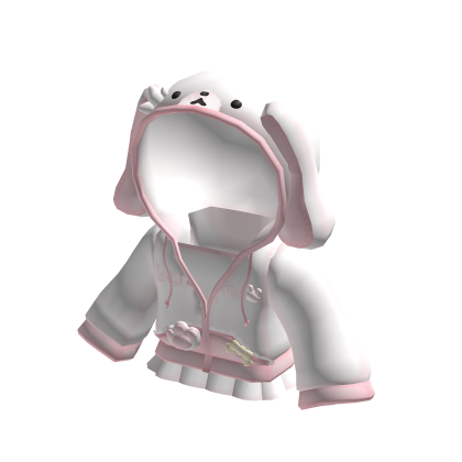 White Cute Bunny Jacket
