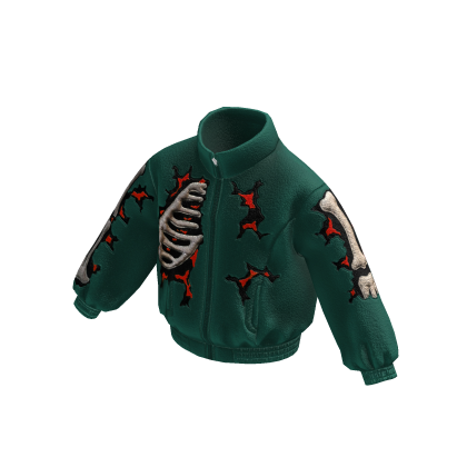 Green Cracked Ribcage Jacket