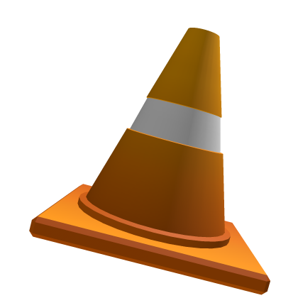 tilted traffic cone hat