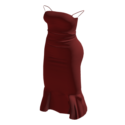 Ruffle Bodycon Dress Red