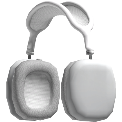 Headphones White Basic Trendy Simple Y2K Shiny