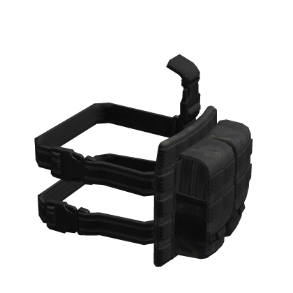 Left Black Mixpat Mag Leg Pouches [1.0]
