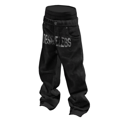Black Washed Designer Jeans