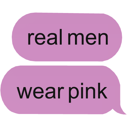 real wear pink clothes text