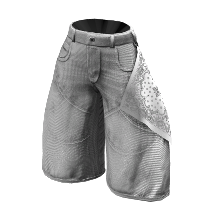 Baggiest Bandana Jorts in White