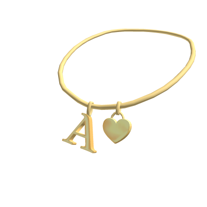 3.0 Initial Necklace: A (Gold)