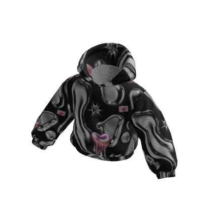 Chrome pink hoodie