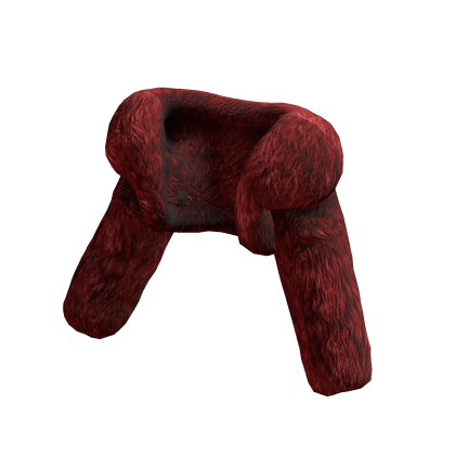 Red Fur Crop Jacket