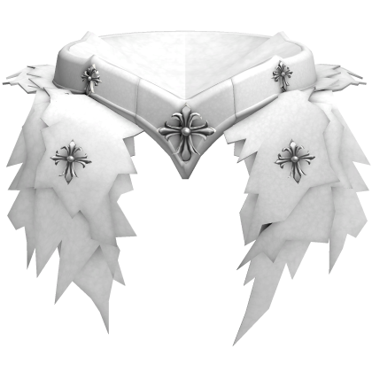 Grunge Neck Scarf Destroyed Emo White