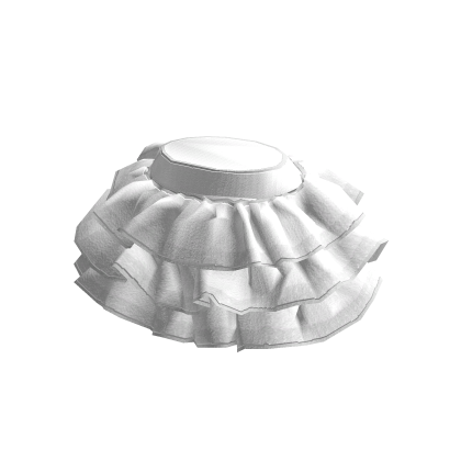 Ruffle Skirt White