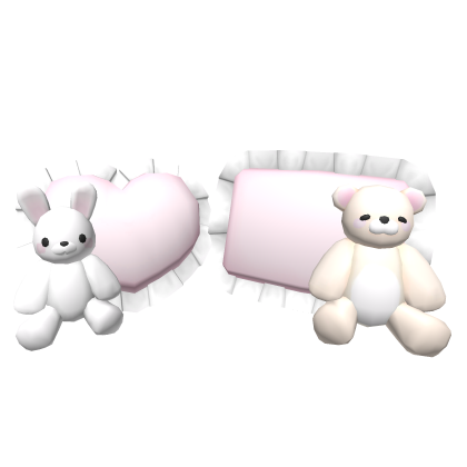 ♡ : kawaii pink sleepover floor plushies
