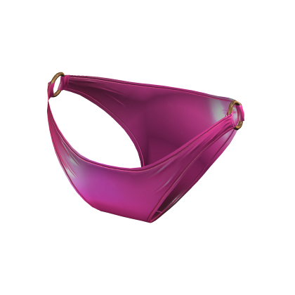 Pink Metal Ring Bikini Bottoms
