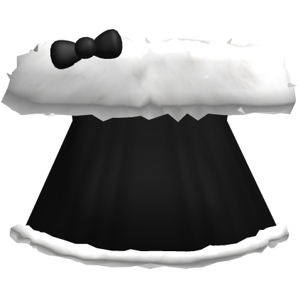♡ cute fluffy off shoulder black winter dress
