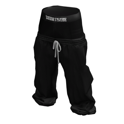 courtside - lace joggers [black]