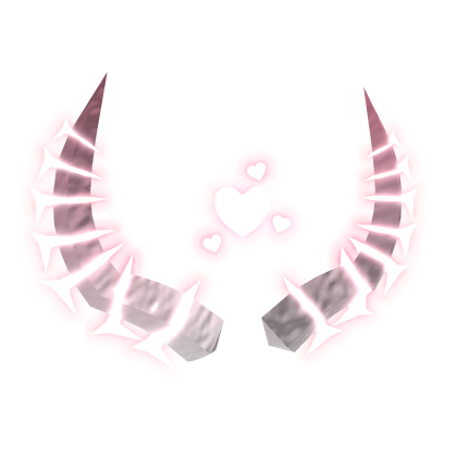 (Emissive) Glowing White/Pink Animated Heart Horn