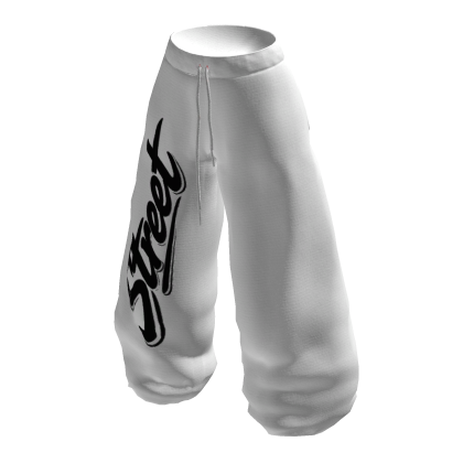 ✅🔴White Street Baggy Pants🔴✅
