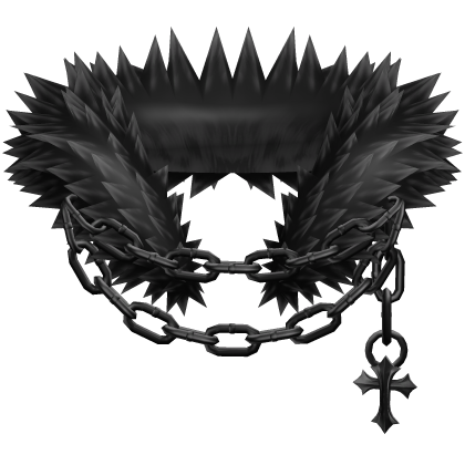 Neck Fur Black Forsaken Collar Chained Pendant Emo
