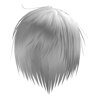 White Vkei Messy Punk Emo Hair