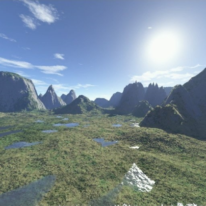 SkyBox with Mountains