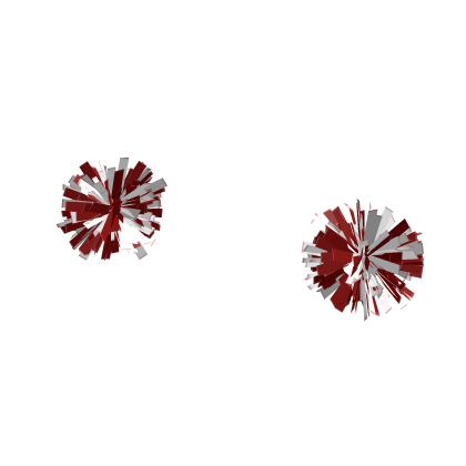 Handheld Traditional Red Cheerleader Pompoms ♥️