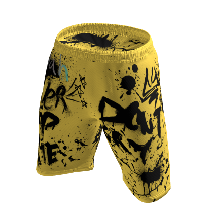 💥Yellow Graffiti Shorts💥