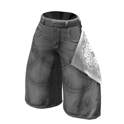 Baggiest Bandana Jorts in Gray