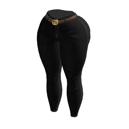 Black Latinas Jeans with Belt