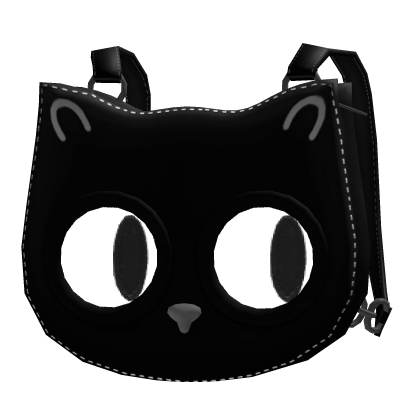 [Animated] Black Cat Backpack Following Eyes [3.0]