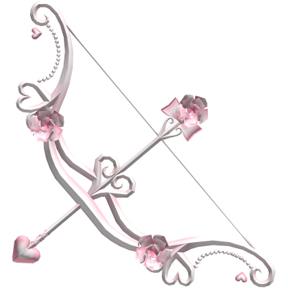 Pink and White Cupid's Bow and Arrow