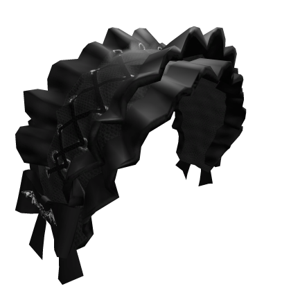 ♱ - Gothic Misa Amane Ruffled Bat Bow Headress