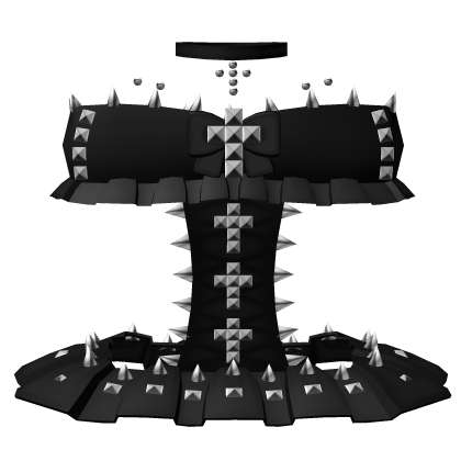 Black Goth Midnight Studded Dress