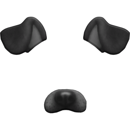 Puppy Dog Face Filter Black
