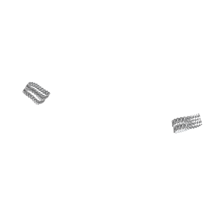 Double Silver Chain Link Bracelets